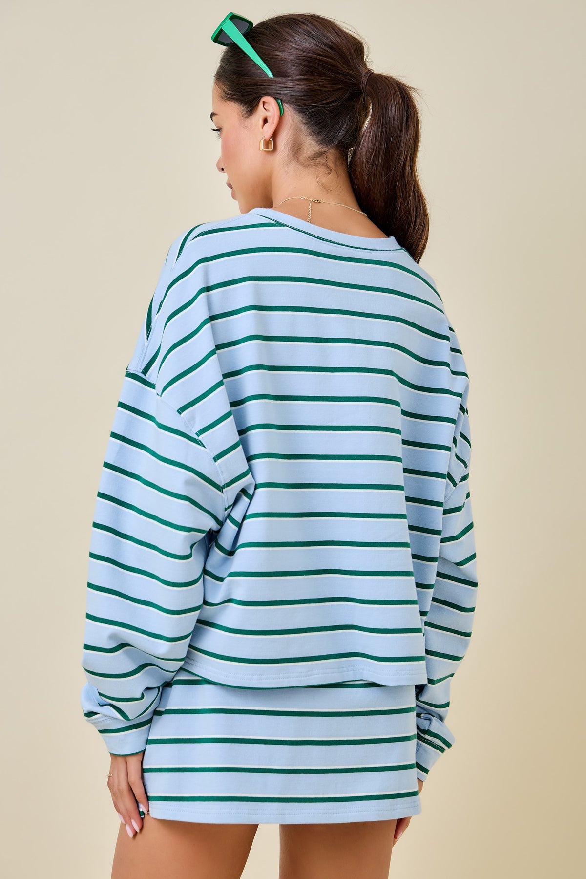 The Everyday Pullover (blue & green)