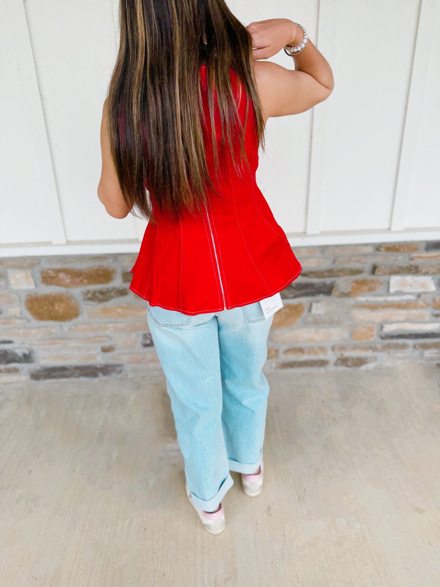 Cherry On Top Peplum Top