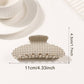 Large Polka Dot Acrylic Hair Claw Clips