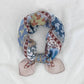 Eden botanical & Floral print Bandana Square Scarf: Pink