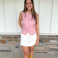 Making Plans White Skort