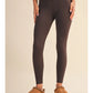 Binding Leggings- Dark Chocolate & Pink