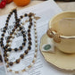 Livi Beaded Necklace : Hypoallergenic and Water Resistant: Pearl