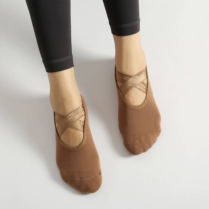 Matcha Cross Grip Socks