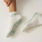 Juniper Cropped Crew Grip Sock - Garland