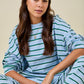 The Everyday Pullover (blue & green)