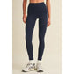 Navy & Yellow Block Leggings