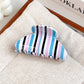 Fresh Colorful Striped Hair Claw