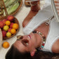 Livi Beaded Necklace : Hypoallergenic and Water Resistant: Pearl