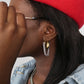 Jackson Two Tone Hoop : Hypoallergenic and Water Resistant