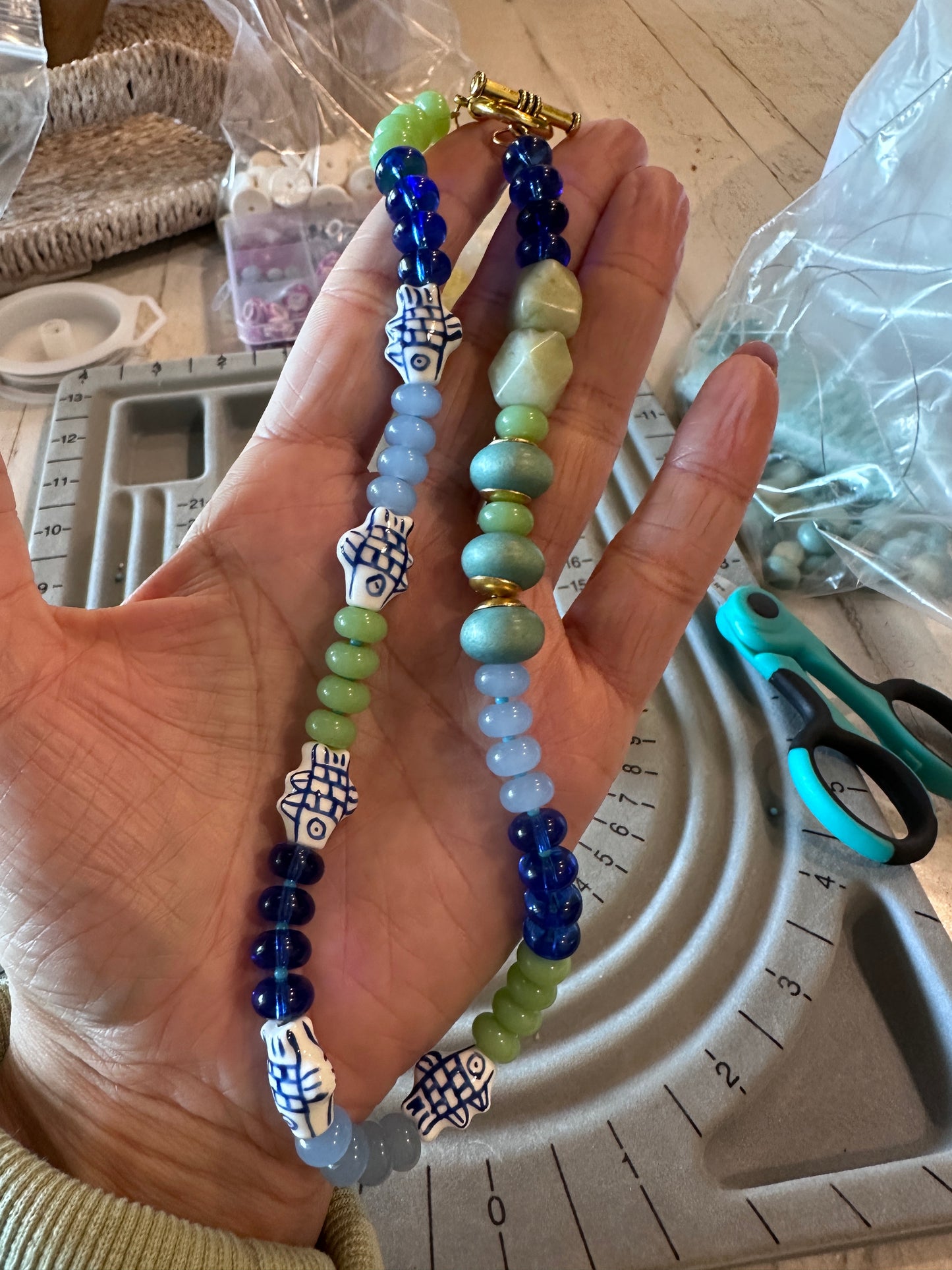Mediterranean Market Beaded Necklace