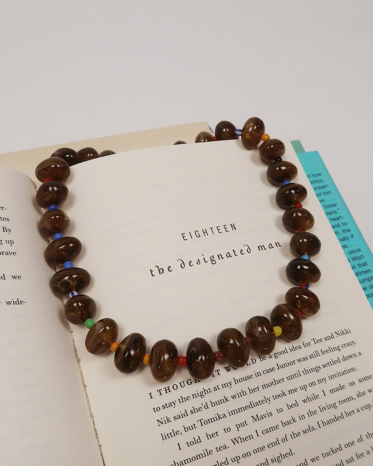 Karson Round Beaded Necklace : Hypoallergenic and Water Resistant
