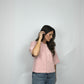 Blush Ribbed Button Cardigan