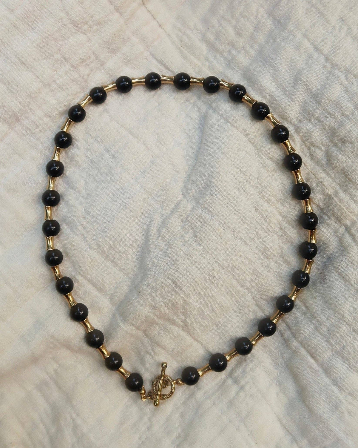 Livi Beaded Necklace : Hypoallergenic and Water Resistant: Pearl