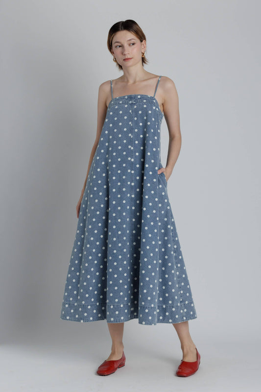 Lula Denim Maxi Dress
