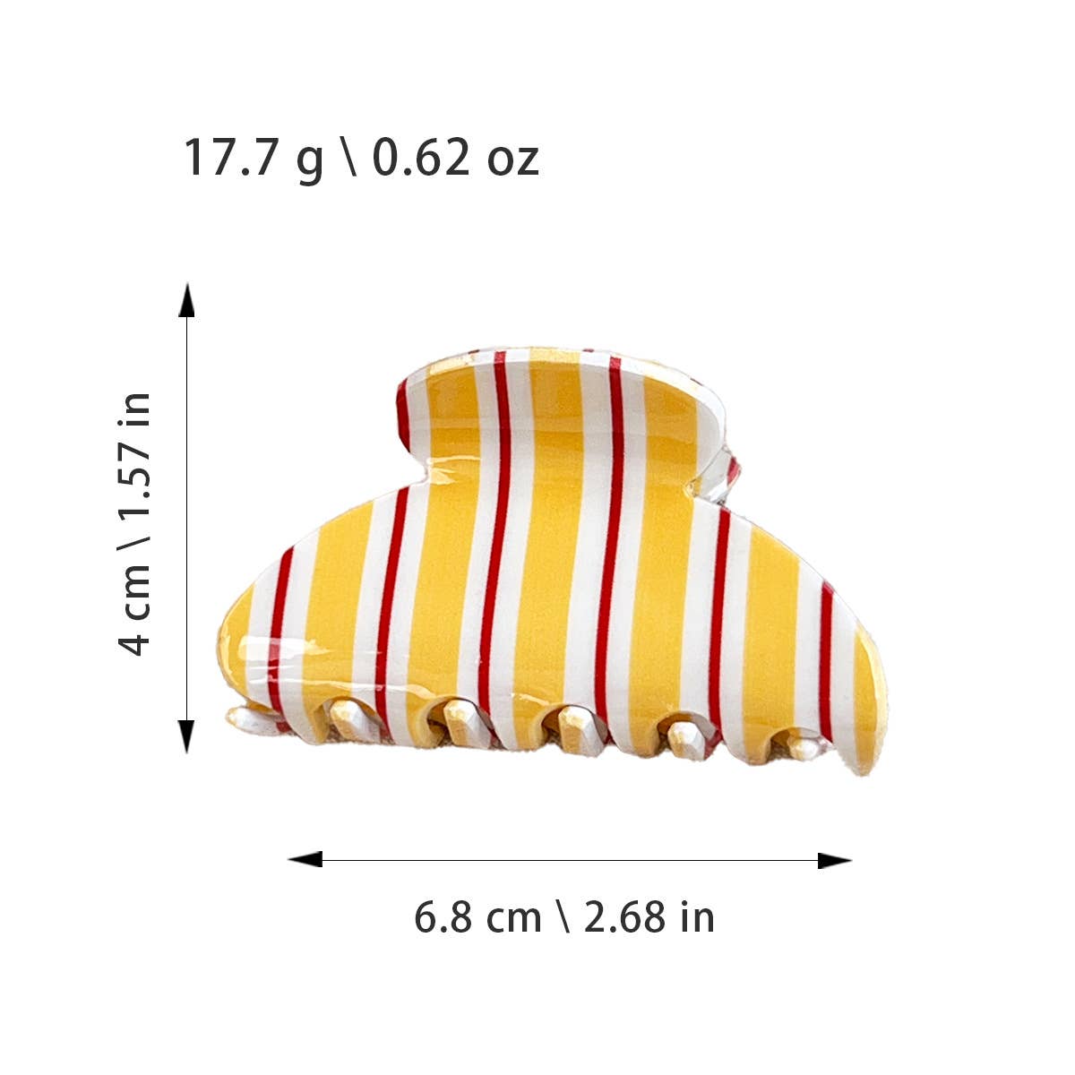 Fresh Colorful Striped Hair Claw