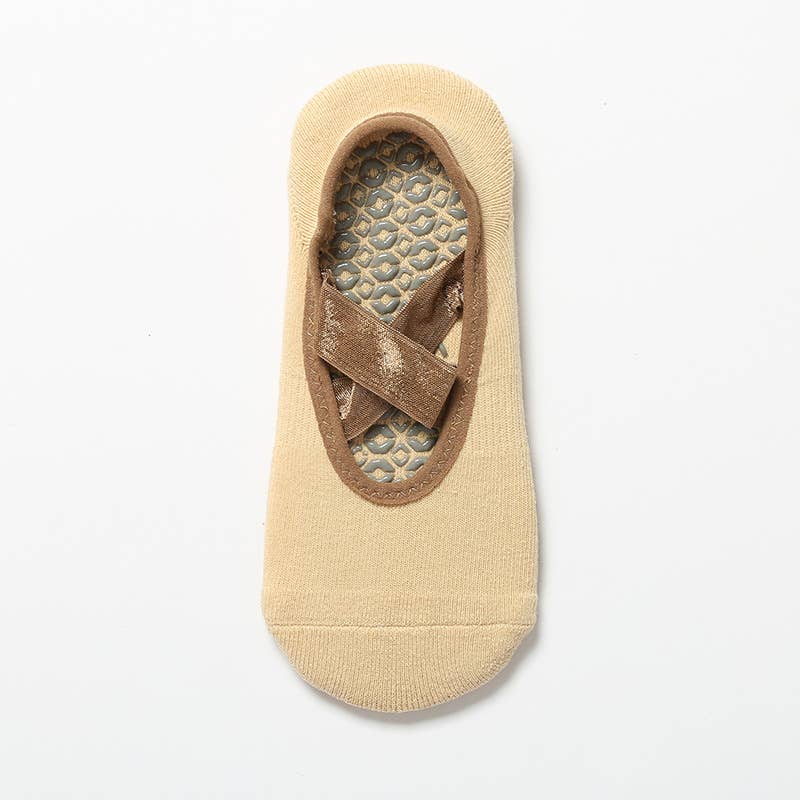 Berry Cross Grip Socks