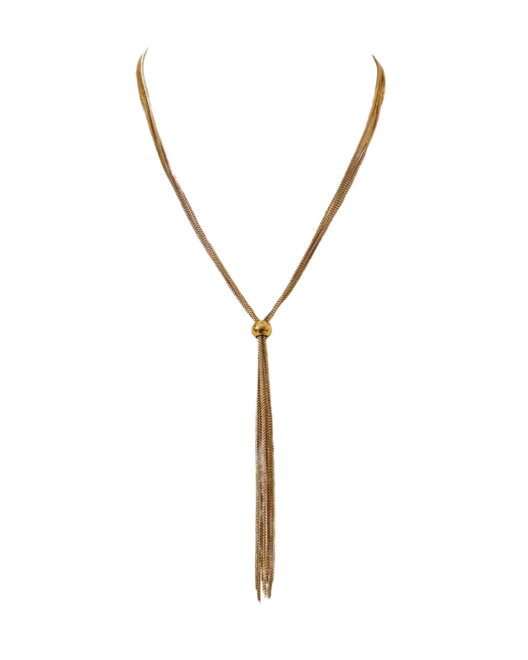 Kenny Tassel Necklace (Gold)