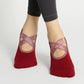 Berry Cross Grip Socks