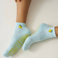 🍋 Cropped Crew Grip Sock - Lemon