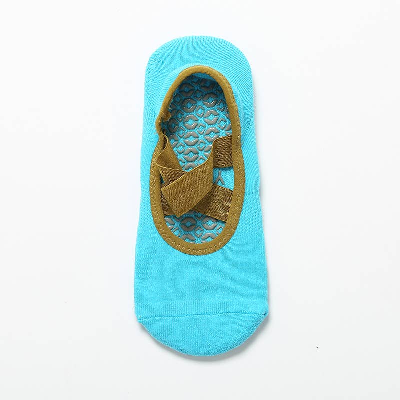 Berry Cross Grip Socks