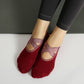 Berry Cross Grip Socks