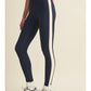 Navy & Yellow Block Leggings