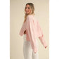 Pink Waffle Pullover
