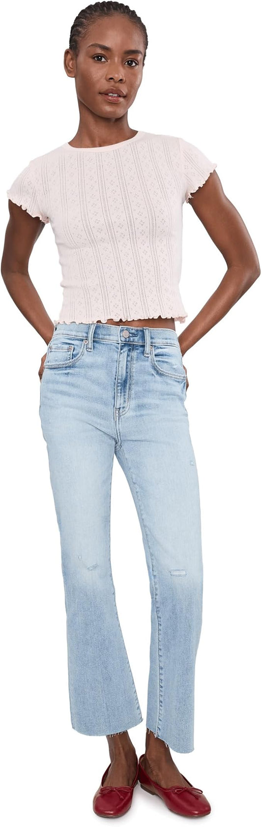 Shy Girl Cropped Flare in New Light