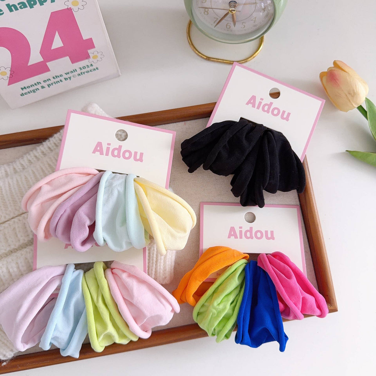 Wide Hair Ties Set of 4
