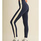 Navy & Yellow Block Leggings