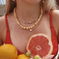 Ivy Pearl Three Layer Necklace  : Hypoallergenic and Water Resistant: Gold