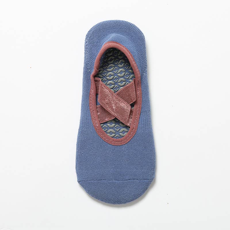 Berry Cross Grip Socks