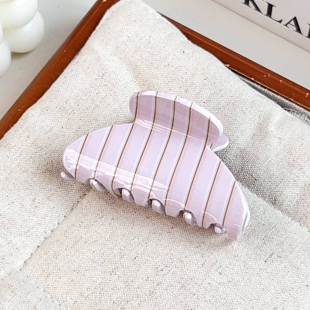 Fresh Colorful Striped Hair Claw