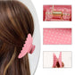 Large Polka Dot Acrylic Hair Claw Clips