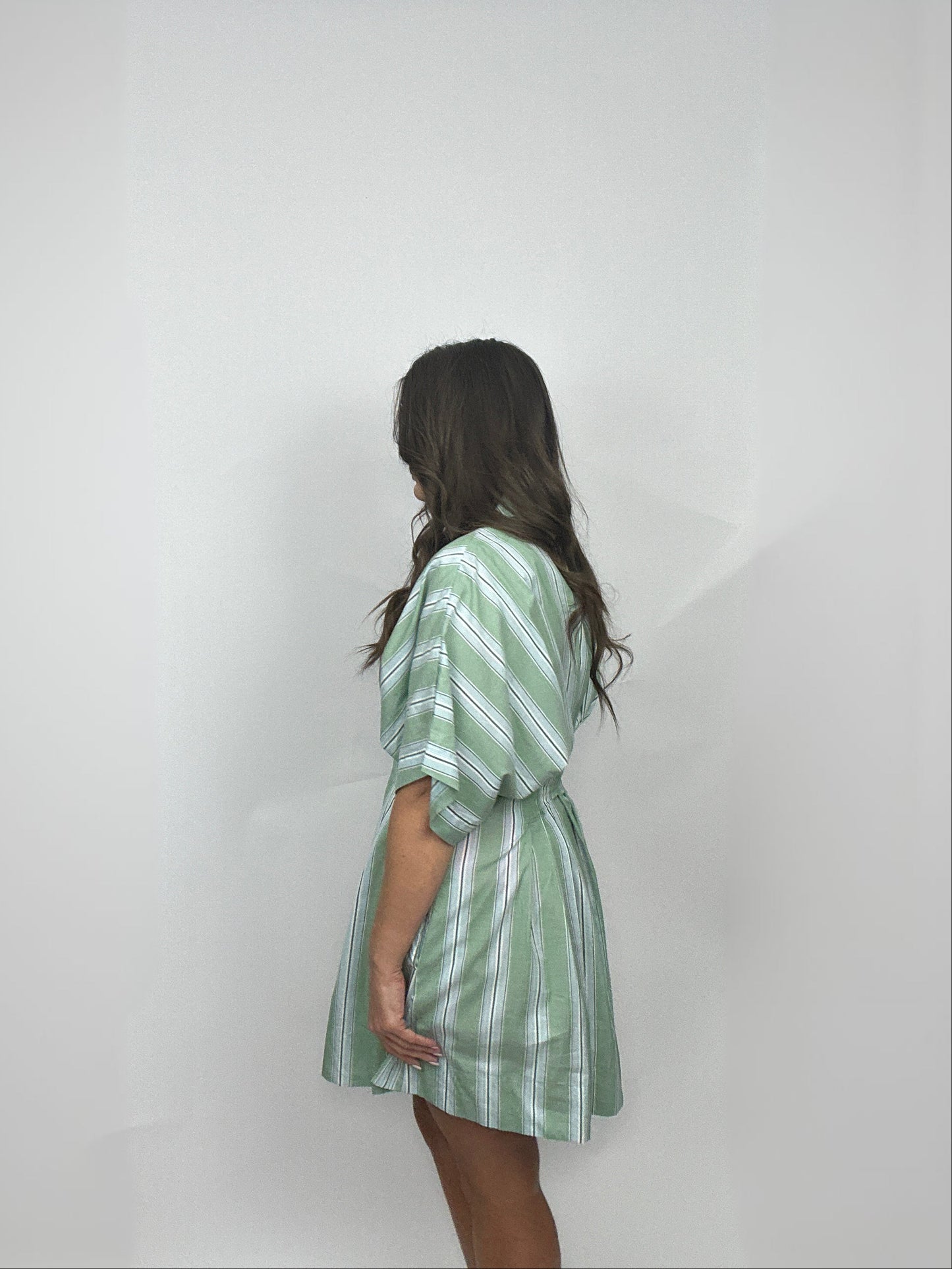 Fresh Start Mini Dress in Green