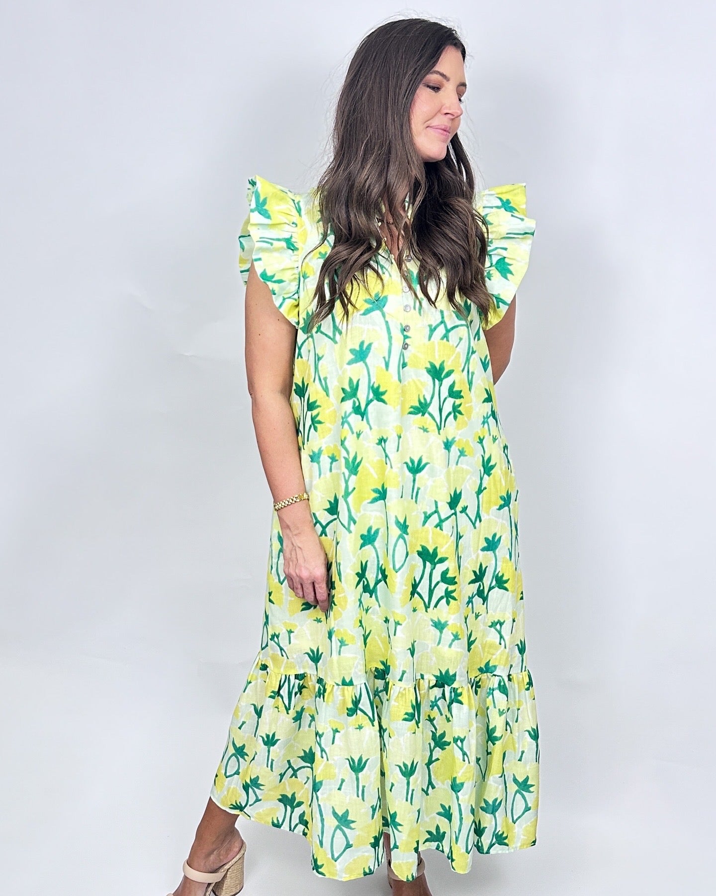 Sunny Garden Ruffle Dress