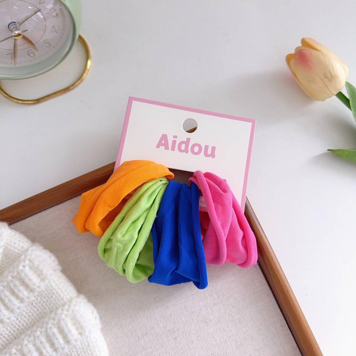 Wide Hair Ties Set of 4