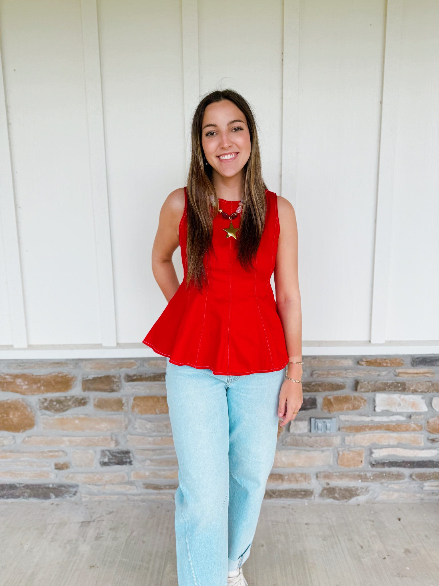 Cherry On Top Peplum Top – Shop NAZ