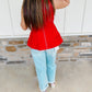 Cherry On Top Peplum Top