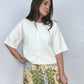 Ivory Ribbed Button Cardigan
