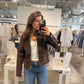 Elgon Suede Jacket in Chocolate