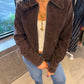 Elgon Suede Jacket in Chocolate