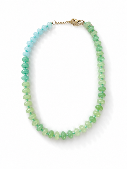 Saltwater Mist Beaded Necklace