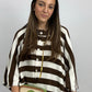Constanza Button Front Poncho