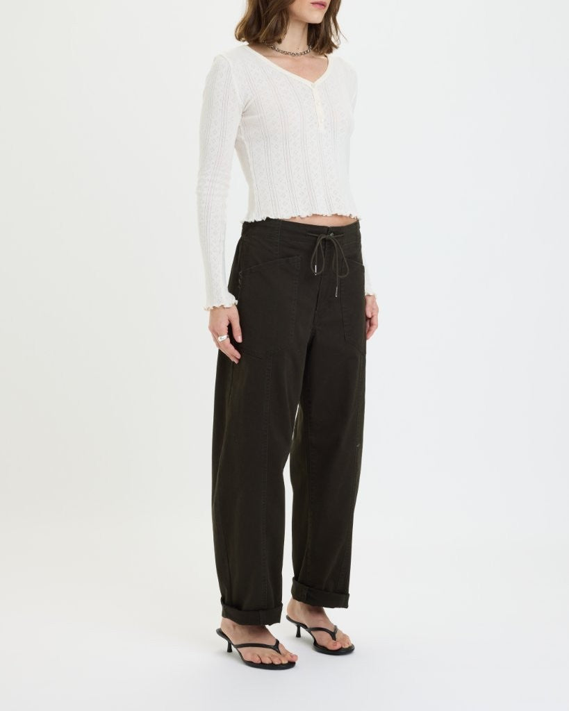 VILLA DRAWSTRING BARREL PANT
