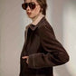 Elgon Suede Jacket in Chocolate