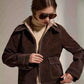 Elgon Suede Jacket in Chocolate