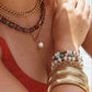 Ziggy Beaded Bracelet- Gold and Multi