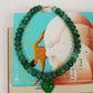 Jackie Beaded Heart Necklace- Green